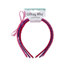 Headband, 3 Piece - assorted